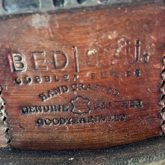 Bed Stu Cobbler Series 9” Brown Distressed Leather Zip Boot with back tie detail - Picture 10 of 16